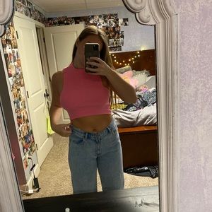 Pink crop top